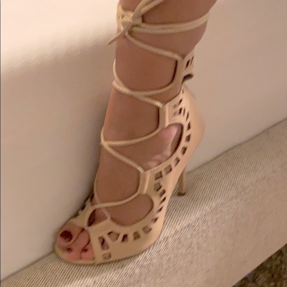 Nude Strap Heels